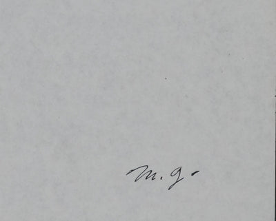 Maurice GENIS : Le violoncelliste, Dessin original signé