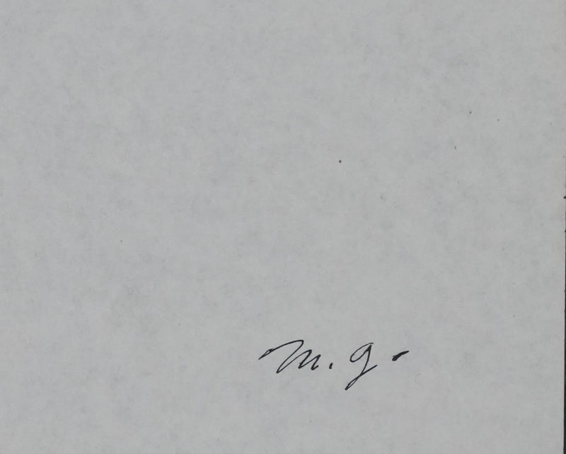 Maurice GENIS : Le violoncelliste, Dessin original signé