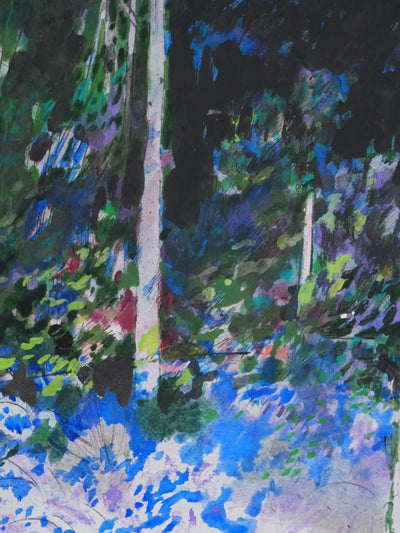 Maurice GENIS : L'entrée de la forêt, Dessin original signé