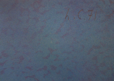 Leonardo CREMONINI : Voyage en train, Lithographie originale (photo de détail 2) - Crédit photo : Galerie Art.Paris