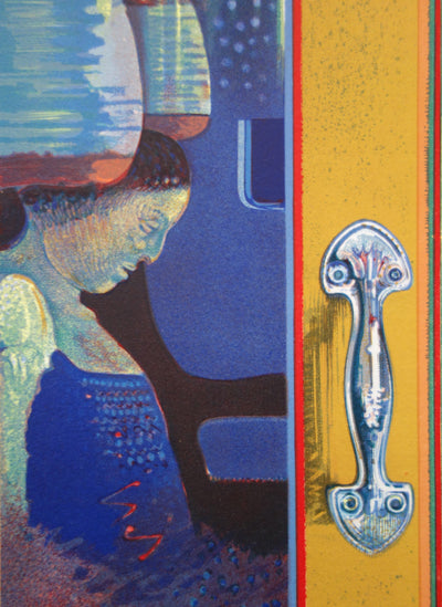 Leonardo CREMONINI : Voyage en train, Lithographie originale (photo de détail 3) - Crédit photo : Galerie Art.Paris
