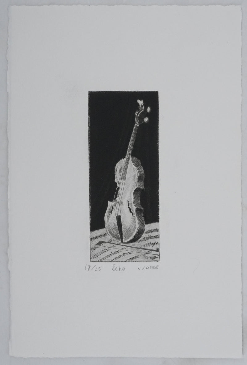 Camille COMBE : Echo, Gravure originale signée