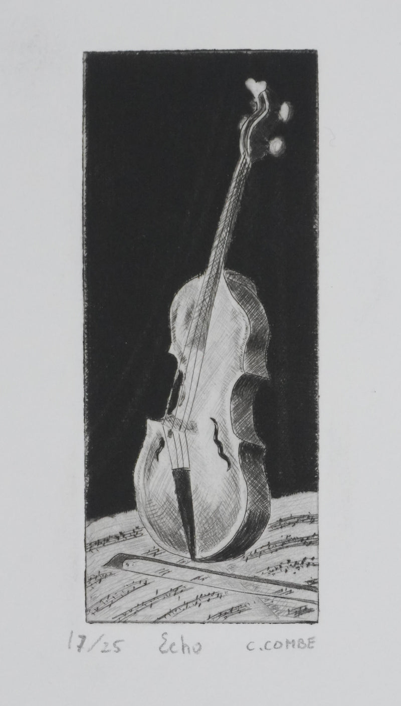 Camille COMBE : Echo, Gravure originale signée