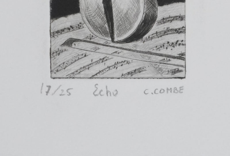 Camille COMBE : Echo, Gravure originale signée
