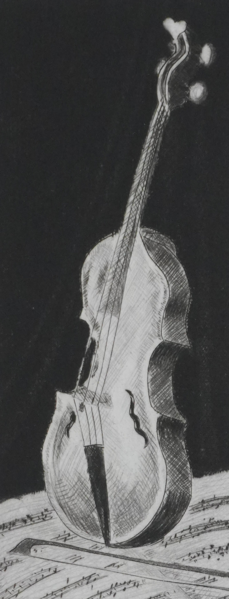 Camille COMBE : Echo, Gravure originale signée