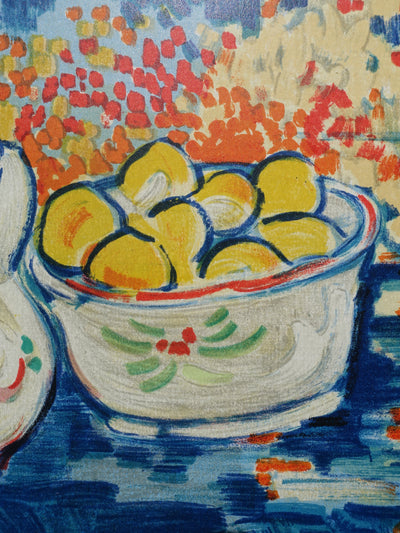 Maurice DE VLAMINCK : Nature morte aux fruits, Lithographie originale (photo de détail 3) - Crédit photo : Galerie Art.Paris