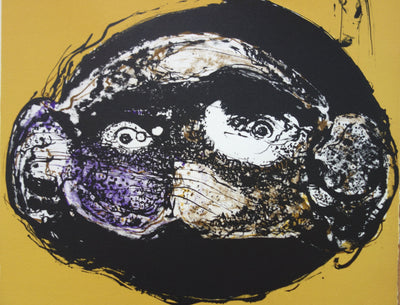 Bernard DUFOUR : Homme pensant à son couple, Lithographie originale (photo de détail 2) - Crédit photo : Galerie Art.Paris