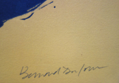 Bernard DUFOUR : Homme pensant à son couple, Lithographie originale (photo de détail 3) - Crédit photo : Galerie Art.Paris