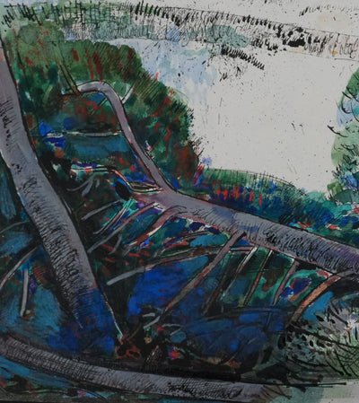 Maurice GENIS : Les pins sur la dune, Dessin original signé