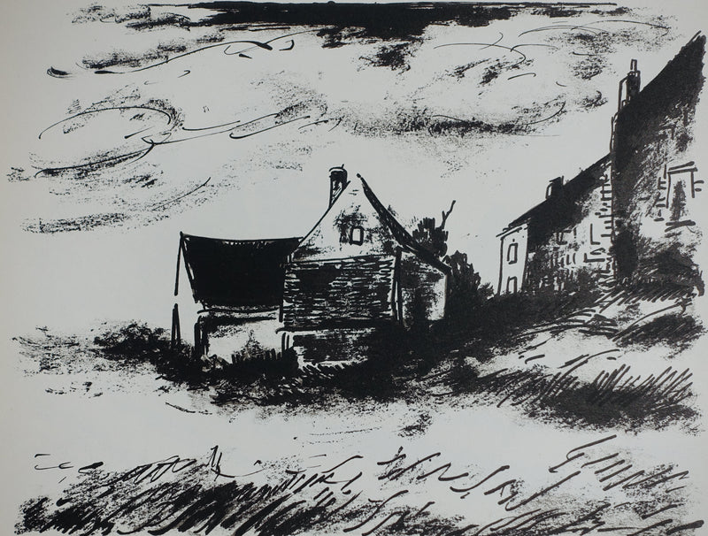 Maurice DE VLAMINCK : La potinière à Rueil, Lithographie originale (photo de détail 2) - Crédit photo : Galerie Art.Paris