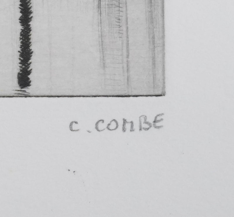 Camille COMBE : Nocturne vénitien, Gravure originale signée