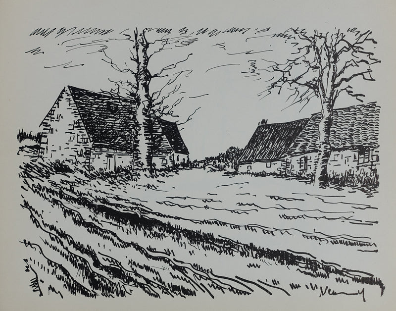 Maurice DE VLAMINCK : Les Challonges, Lithographie originale signée