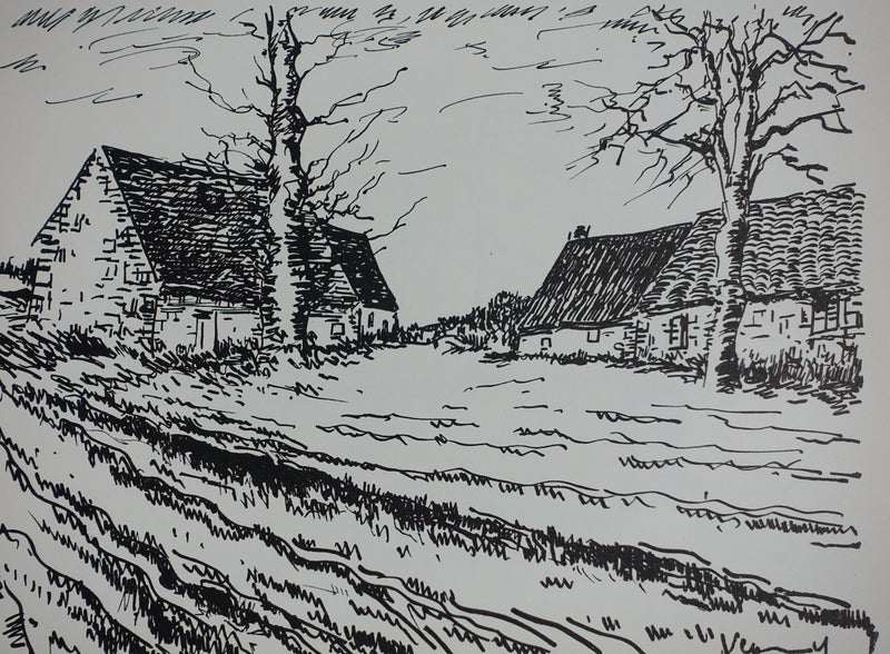 Maurice DE VLAMINCK : Les Challonges, Lithographie originale signée