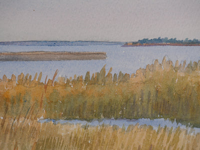 Salomon Alfred BOISECQ : Golf du Morbihan, Aquarelle originale signée