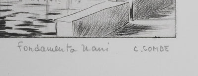 Camille COMBE : Fondamenta Nani, Gravure originale signée