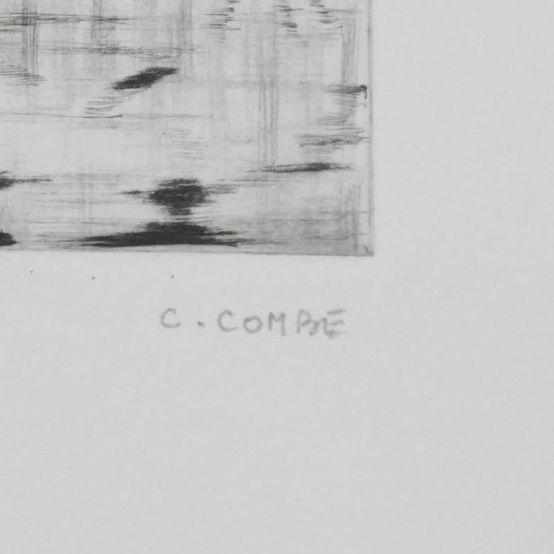 Camille COMBE : La Salute, Gravure originale signée
