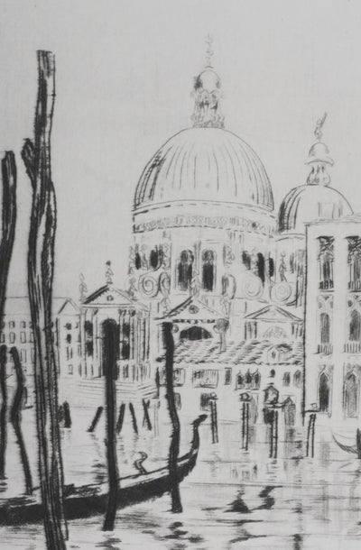 Camille COMBE : La Salute, Gravure originale signée
