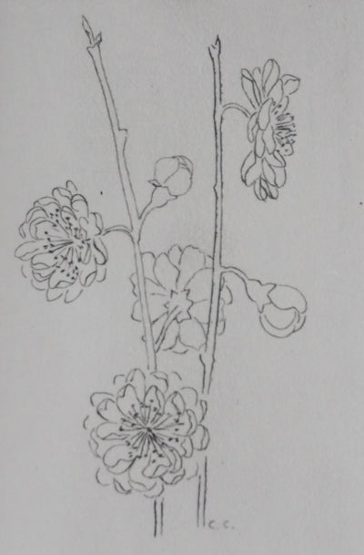 Camille COMBE : L'avant printemps, Gravure originale signée