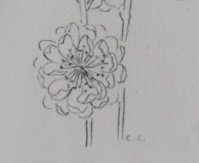 Camille COMBE : L'avant printemps, Gravure originale signée