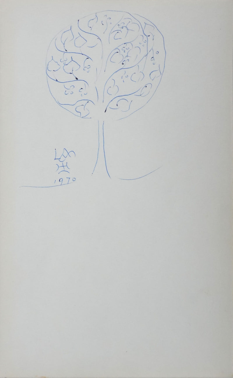 Lanza DEL VASTO : La bulle végétalisée, Autographe et dessin original signé