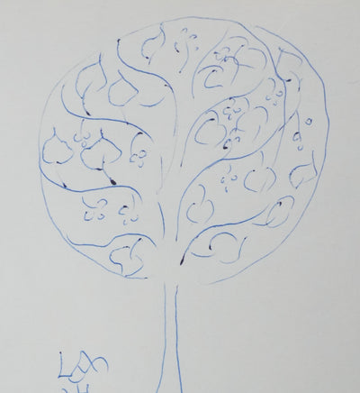 Lanza DEL VASTO : La bulle végétalisée, Autographe et dessin original signé