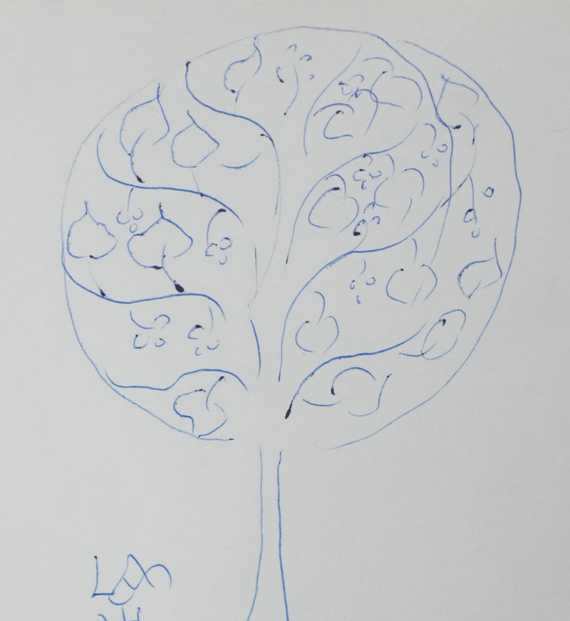 Lanza DEL VASTO : La bulle végétalisée, Autographe et dessin original signé