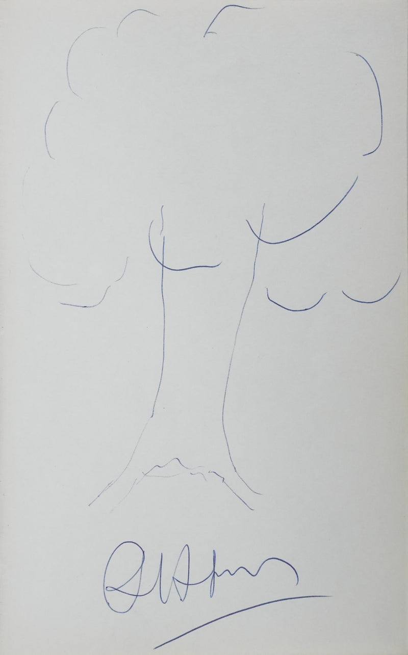 Pierre-Henri SIMON : Les grande branches, Autographe et dessin original signé