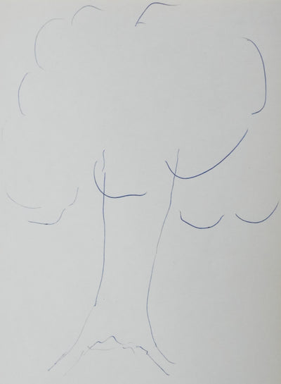 Pierre-Henri SIMON : Les grande branches, Autographe et dessin original signé