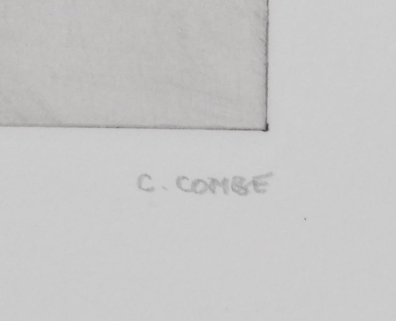 Camille COMBE : John Bull, Gravure originale signée