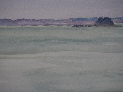 Salomon Alfred BOISECQ : Pointe de Bilgroix, Aquarelle originale signée