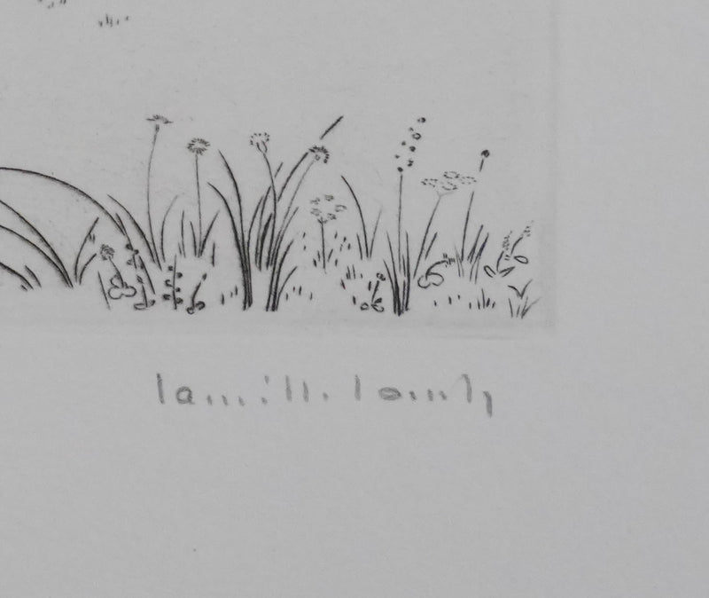 Camille COMBE : Les arbres fruités, Gravure originale signée