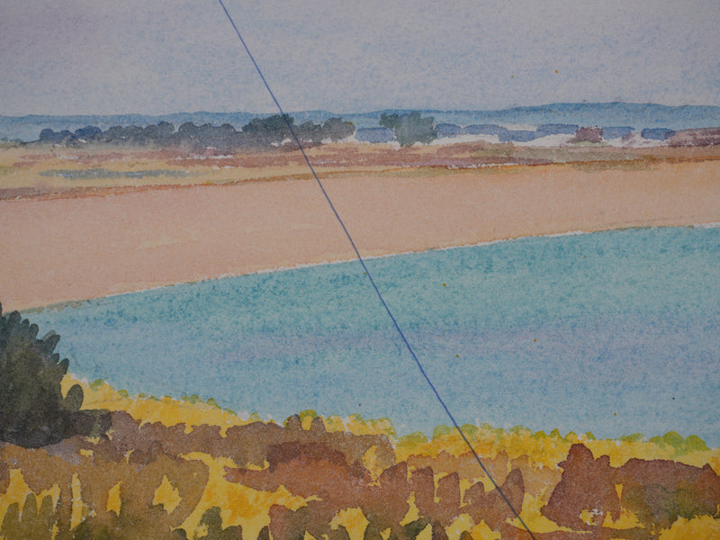 Salomon Alfred BOISECQ : Golfe du Morbihan, Aquarelle originale signée