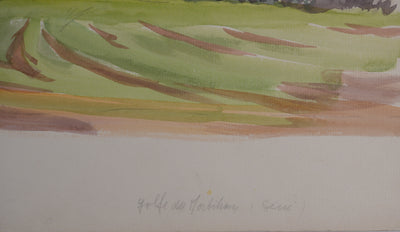 Salomon Alfred BOISECQ : Séné, Golfe du Morbihan, Aquarelle originale signée