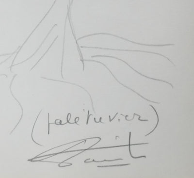 Pierre DANINOS : Le palétuvier, Autographe et dessin original signé
