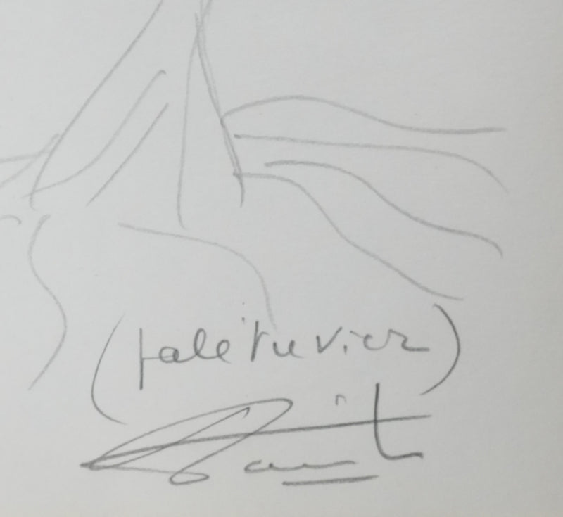 Pierre DANINOS : Le palétuvier, Autographe et dessin original signé