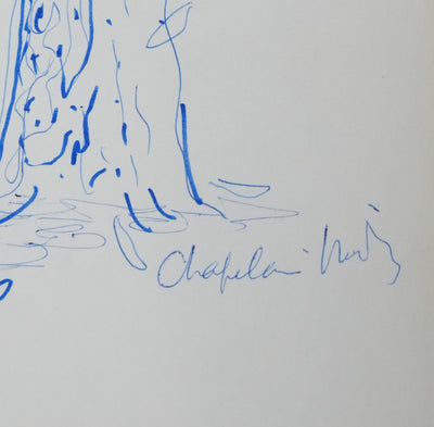 Roger CHAPELAIN-MIDY : L'arbre aux pétales, Dessin original signé