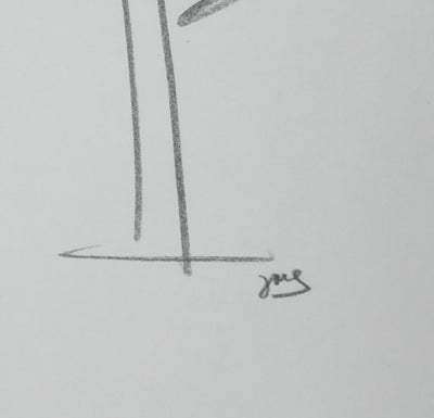 Jean-Marie CARZOU : Le branchage en étoile, Autographe et dessin original signé