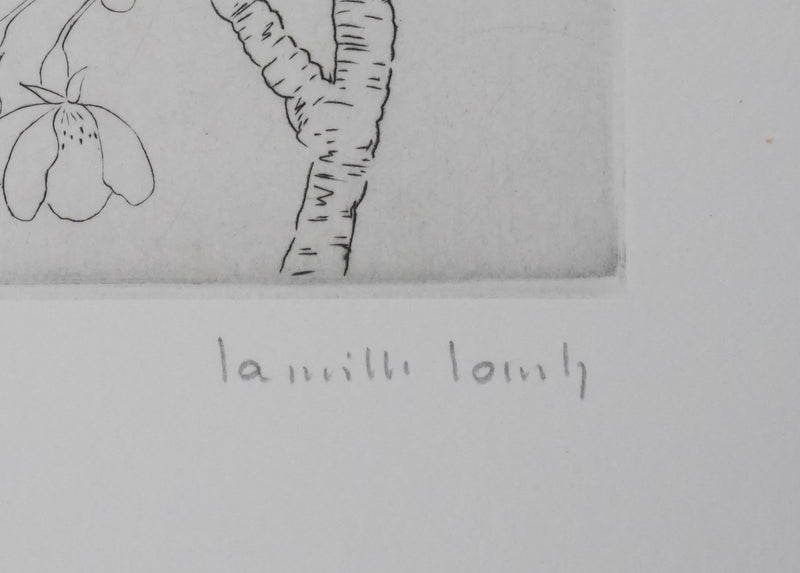 Camille COMBE : Eclosion, Gravure originale signée