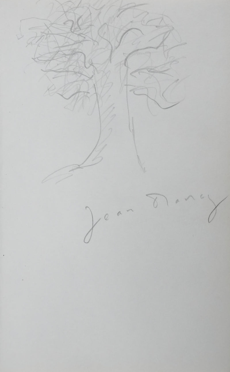 Jean DAVRAY : Les branches grisonnantes, Autographe et dessin original signé