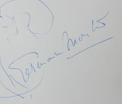 Germaine MONTERO : L'arbre heureux, Autographe et dessin original signé