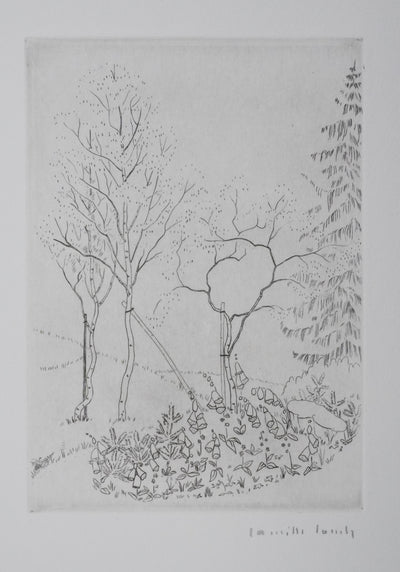 Camille COMBE : Nature en dialogue, Gravure originale signée