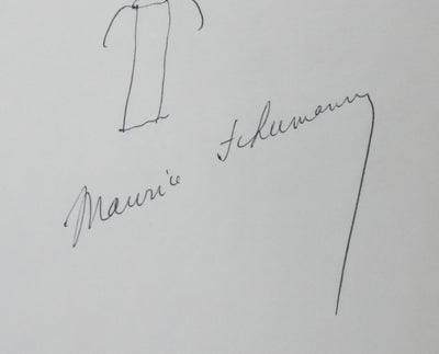 Maurice SCHUMANN : Les petites branches, Autographe et dessin original signé