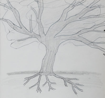 S LESBRON : L'arbre comme un poumon, Autographe et dessin original signé