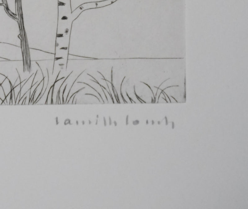 Camille COMBE : La danse des troncs, Gravure originale signée