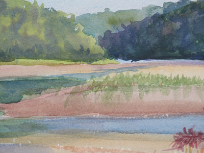 Salomon Alfred BOISECQ : La rivière de Saint-Maurice, Aquarelle originale signée