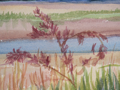 Salomon Alfred BOISECQ : La rivière de Saint-Maurice, Aquarelle originale signée