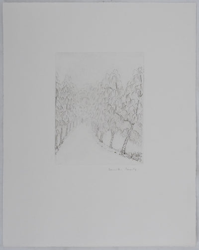Camille COMBE : Sur le chemin des arbres, Gravure originale signée