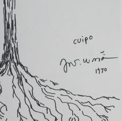 Henri BOSCO : L'arbre sous l'étoile, Autographe et dessin original signé