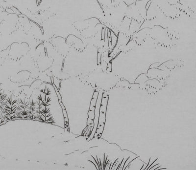 Camille COMBE : Trames végétales, Gravure originale signée