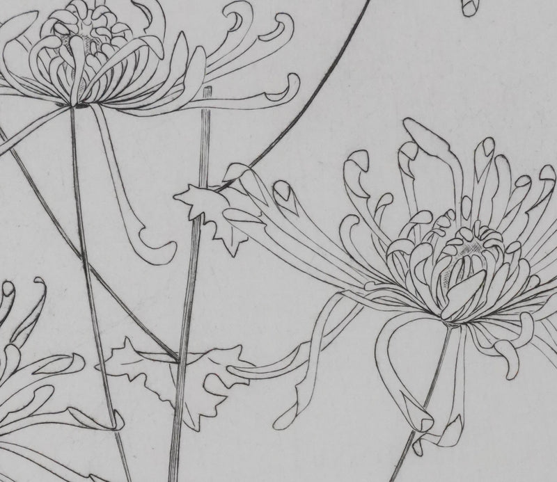Camille COMBE : Danse florale, Gravure originale signée